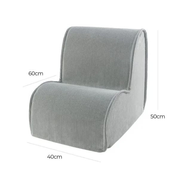 160debcdfcb1b899751ea7be1293809d-1-1000x1000 MeowBaby® Chair For Children, Corduroy - Grey