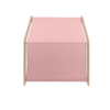 MeowBaby® Natural Wooden House for Kids - Pink Roof
