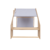 MeowBaby® Natural Wooden House for Kids - Blue Roof