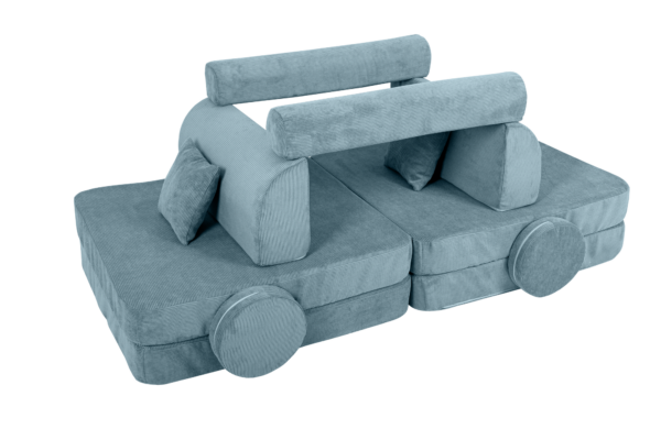 Modular Sofa for Kids - Slimcord Corduroy Turquise