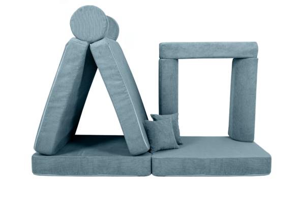 Modular Sofa for Kids - Slimcord Corduroy Turquise