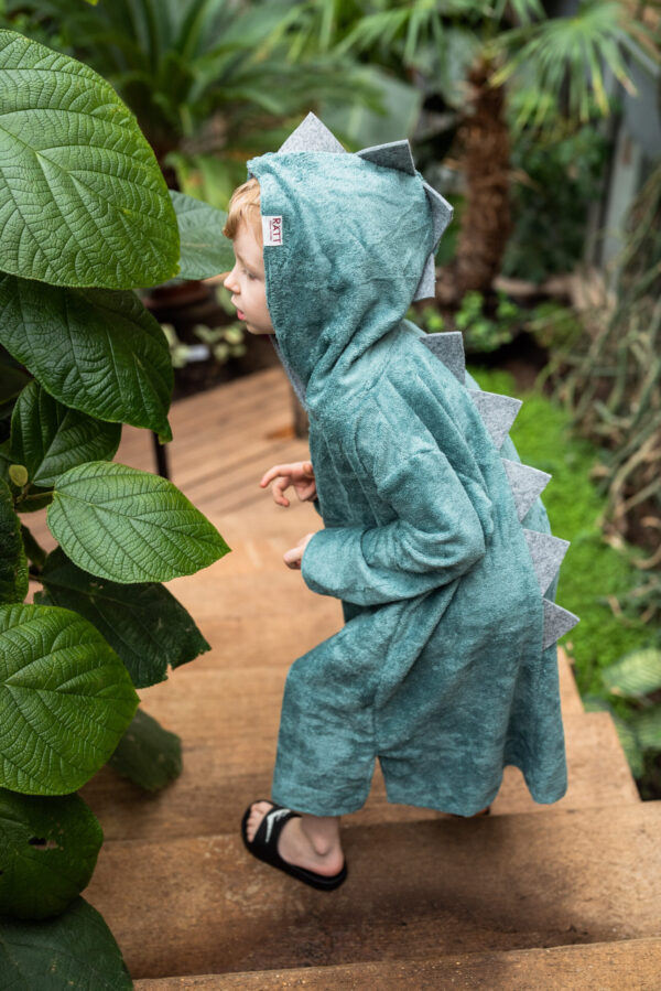 dsc0715-scaled Long-Sleeve Poncho DINOSAUR - For TODDLERS (Size 82/86-116)