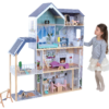 Wooden Dollhouse Crystal with LED Lights
