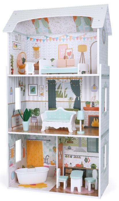 gt61247_wooden_dollhouse_luna_2_ Wooden Dollhouse Luna with LED Lights