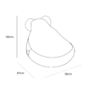 MeowBaby® Bearly Sako Bag Teddy Brown