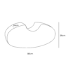Bean Shape Foam Module - White Boucle