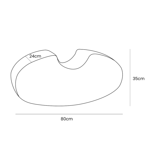 Bean-Shape Bean Shape Foam Module - White Boucle