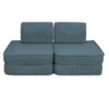 Meowbaby_Pocket sofa small_aesthetic turquoise1 Small Modular Sofa for Kids - Aesthetic Turquoise