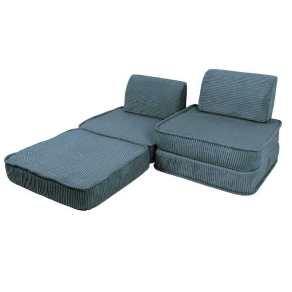 Meowbaby_Pocket sofa small_aesthetic turquoise4 Small Modular Sofa for Kids - Aesthetic Turquoise