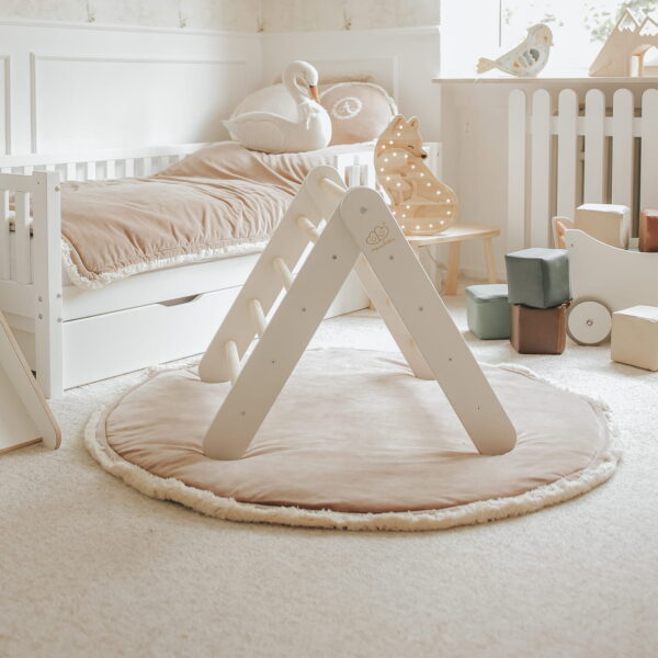 Meowbaby_ladder house_white_light grey cover11 White Ladder House With a Pink Cover