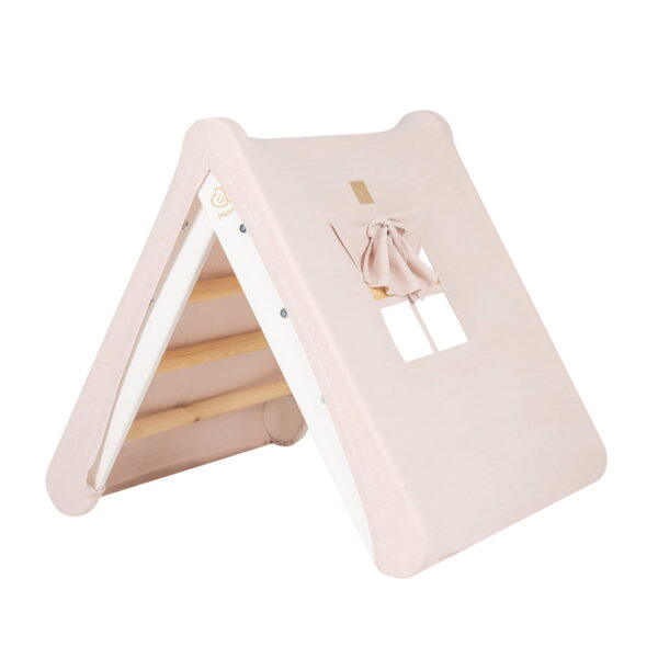 Meowbaby_ladder house_white_pink cover1 White Ladder House With a Pink Cover