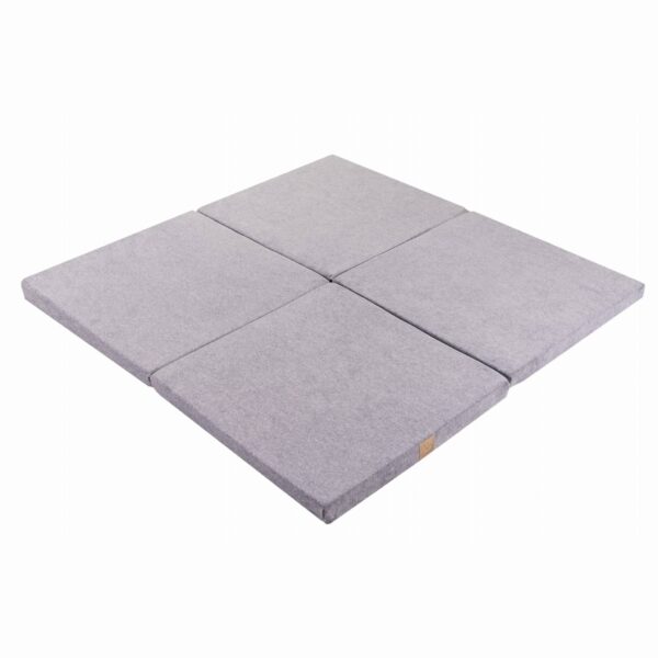 Meowbaby_play mat_square_blue-grey_111 (2) Play Mat for Kids - Square Light Grey Velvet