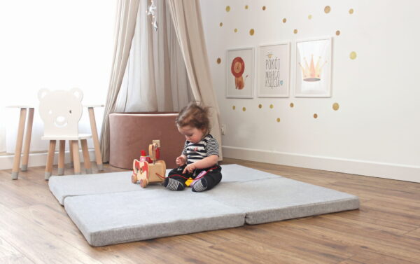 Meowbaby_play mat_square_gray4 Play Mat for Kids - Square Light Grey Velvet