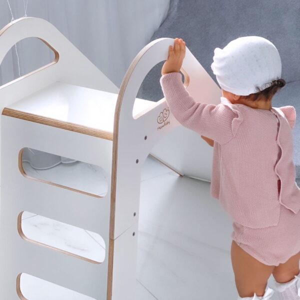 ZS001PL-11-min Wooden Indoor Scandi Slide for Children 87x46cm