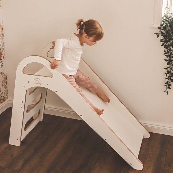 ZS001PL-2-min Wooden Indoor Scandi Slide for Children 87x46cm