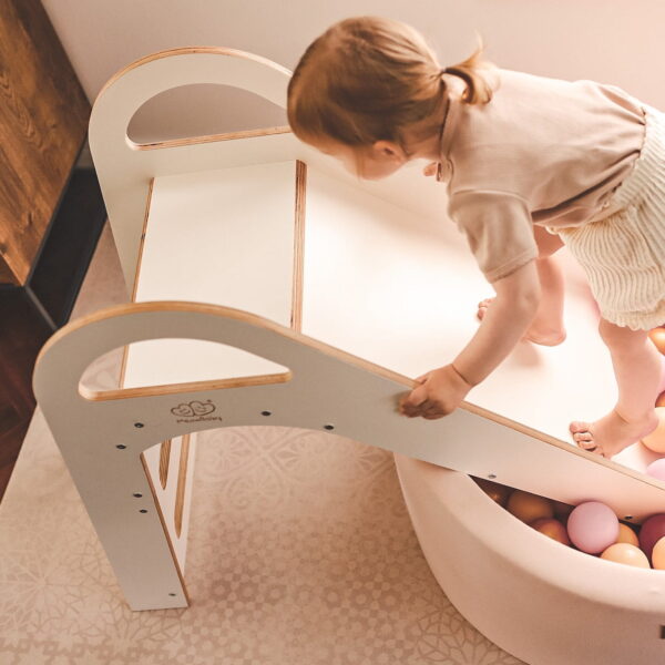 ZS001PL-3-min Wooden Indoor Scandi Slide for Children 87x46cm