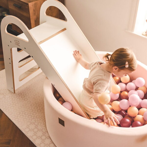 ZS001PL-5-min Wooden Indoor Scandi Slide for Children 87x46cm