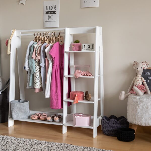 clothing-rack (1) Kleiderständer für Kinder mit Regalen