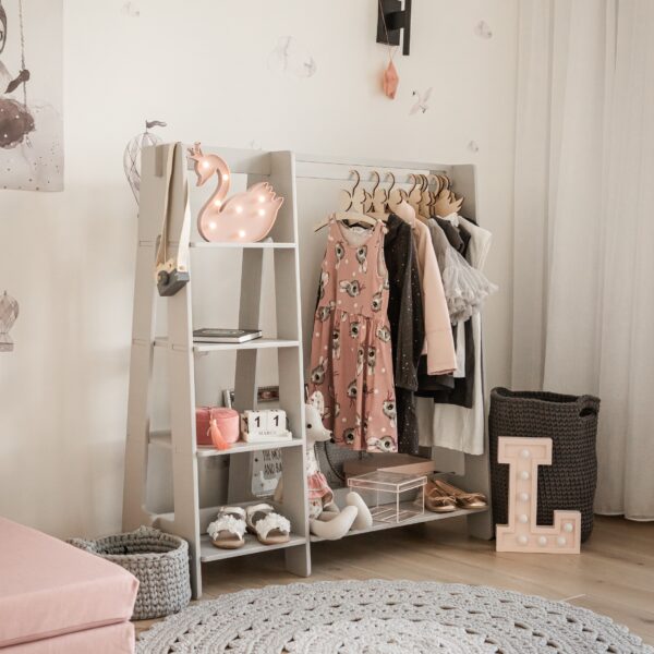 clothing-rack (18) Kleiderständer für Kinder mit Regalen