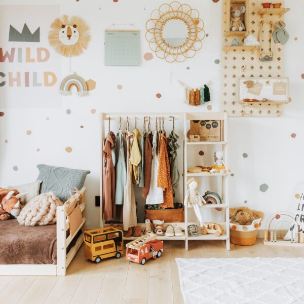 clothing-rack (20) Kleiderständer für Kinder mit Regalen