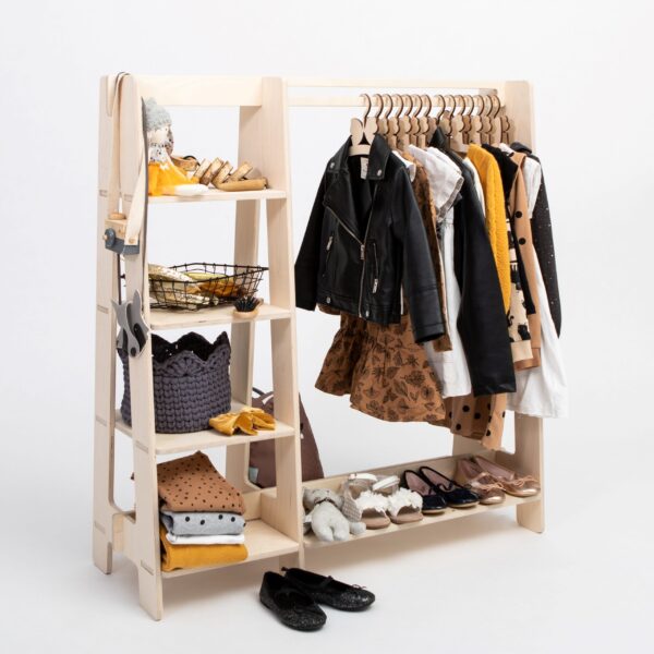 clothing-rack (5) Kleiderständer für Kinder mit Regalen