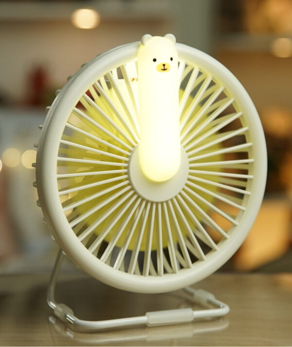 Ventilatorlampe Little Bear – weiß