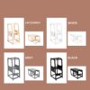 Montessori Kindertisch und Sofa/Stuhl-Set