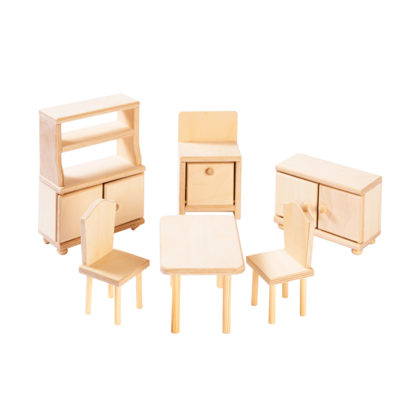 kook1-1 Dollhouse kitchen furniture - Natural