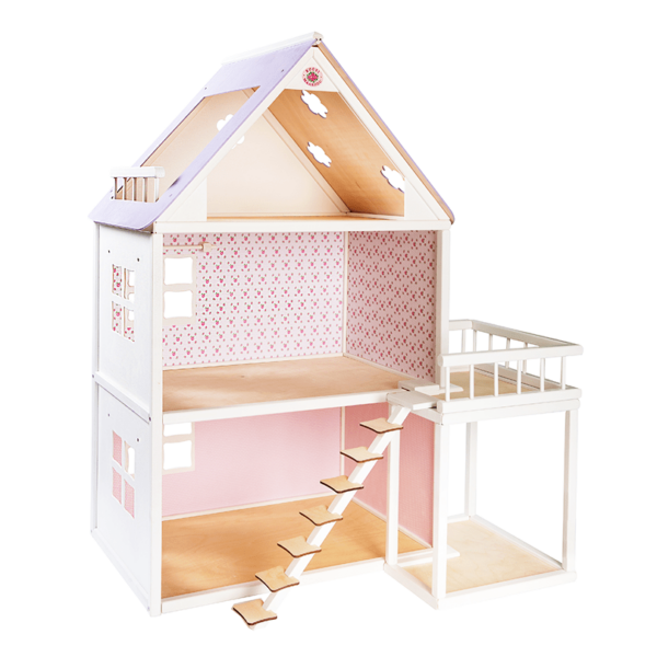 lilla-roduga Dollhouse Balcony - White