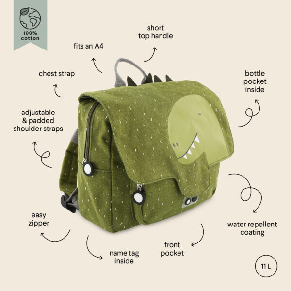 Trixie_91_201_9 School Bag - Mr Dino