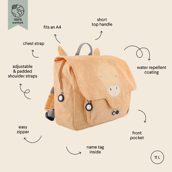 Trixie_91_204_9 School Bag - Mrs Giraffe