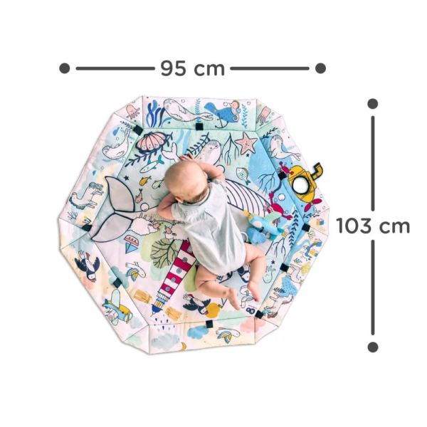 kinderkraft-mata-smartplay-sea-wymiary-1_1 Playmat and Ballpit 2in1 for Babies - Smartplay Sea