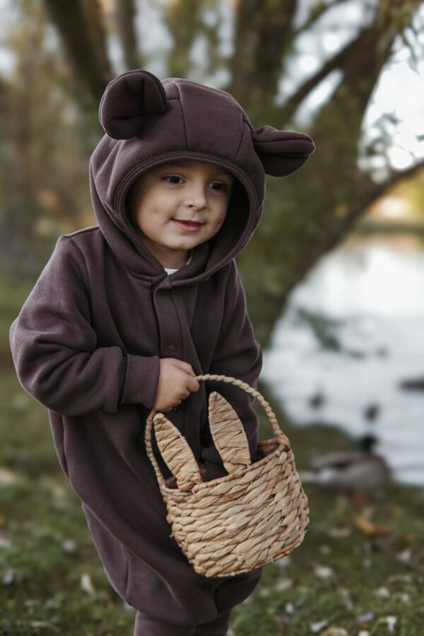 Processed with VSCO with a4 preset Eared Jumpsuit for Babies and Kids - Chocolate