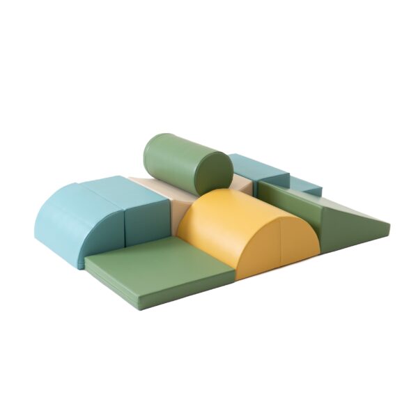 iglu-adventurer-turquoise-d7bc5216.jpg Soft Play 8 Foam Block Set - Pastel Turquoise Adventurer