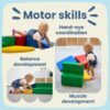 Soft Play 6 Foam Block Set - Light Multicolor Explorer