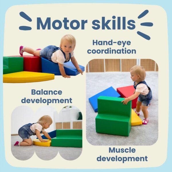 iglu-corner-climber-pastel-577674d0-7.jpg Soft Play 6 Foam Block Set - Pink & Green Explorer
