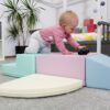 Soft Play 5 Foam Block Set - Light Pastel Corner Climber