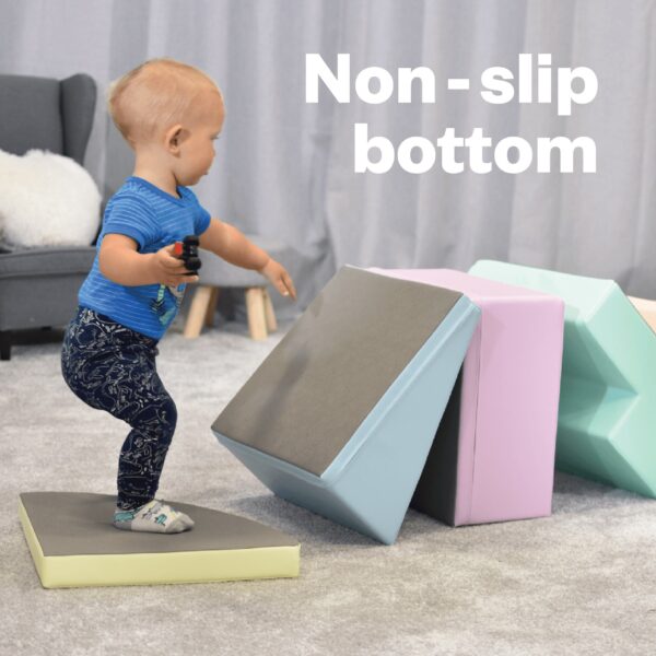 iglu-corner-climber-pastel-da553b4c.jpg Soft Play 5 Foam Block Set - Light Pastel Corner Climber