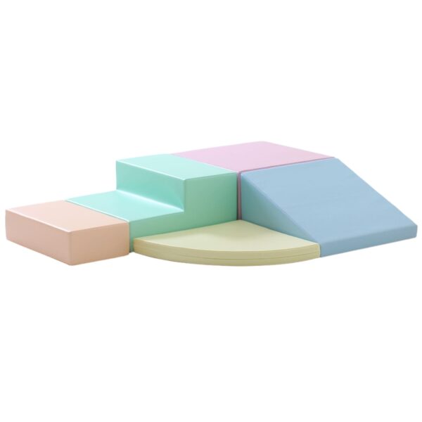 iglu-corner-climber-pastel-ea2dc166.jpg Soft Play 5 Foam Block Set - Light Pastel Corner Climber