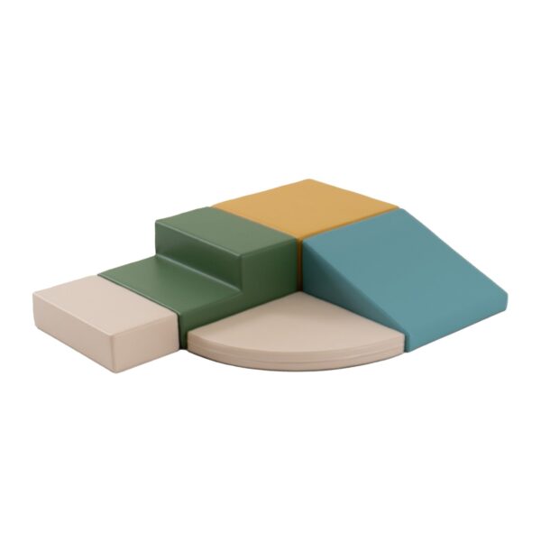 iglu-corner-climber-turquoise-784d7b0a.jpg Soft Play 5 Foam Block Set - Pastel Turquoise Corner Climber