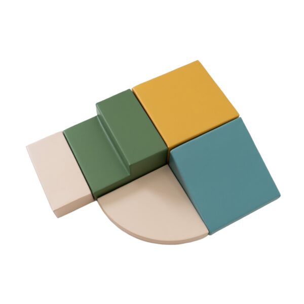 iglu-corner-climber-turquoise-9829b75e.jpg Soft Play 5 Foam Block Set - Pastel Turquoise Corner Climber
