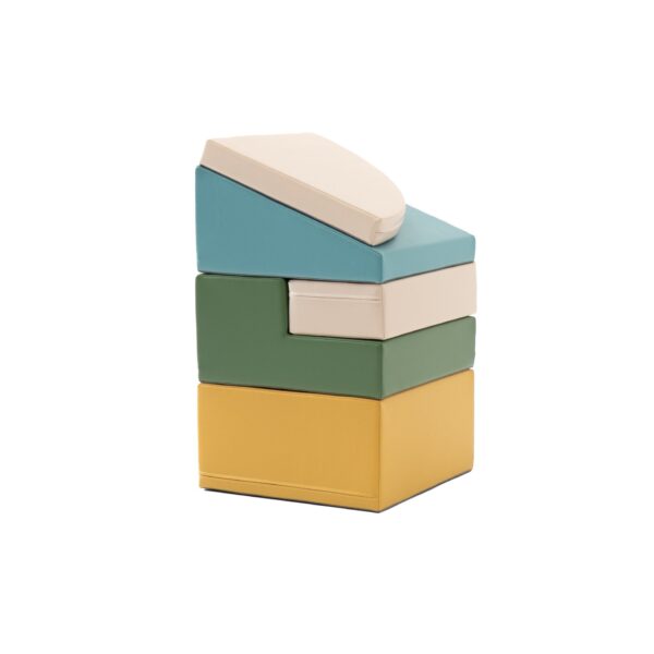 iglu-corner-climber-turquoise-d2579897.jpg Soft Play 5 Foam Block Set - Pastel Turquoise Corner Climber