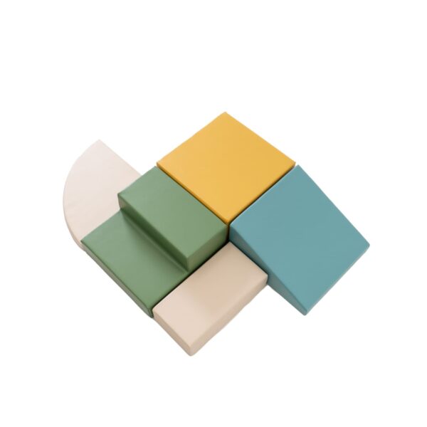 iglu-corner-climber-turquoise-ff8e33a3.jpg Soft Play 5 Foam Block Set - Pastel Turquoise Corner Climber