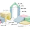 Soft Play 10 Foam Block Set - Light Pastel Creativity