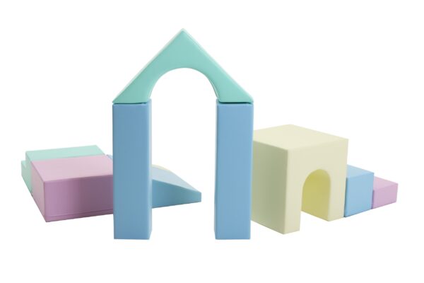 iglu-creativity-pastel-f1978a3e.jpg Soft Play 10 Foam Block Set - Light Pastel Creativity
