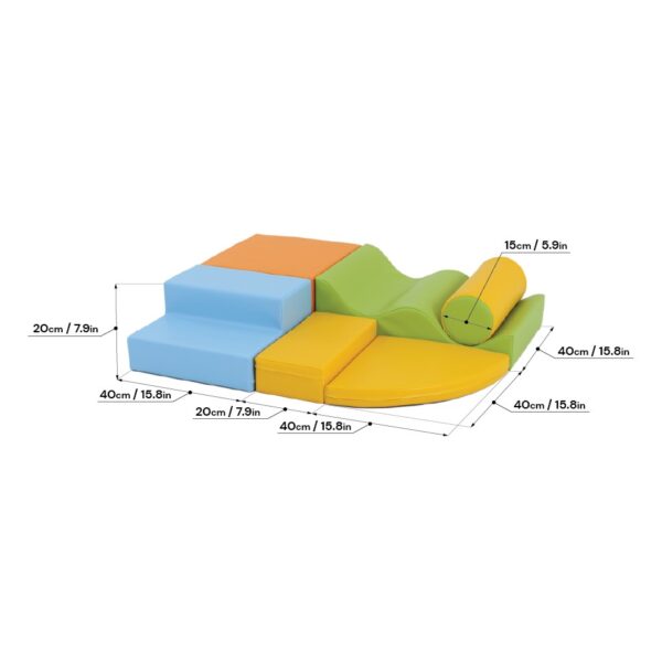 iglu-explorer-set-light-multicolor-065e8a7a.jpg Soft Play 6 Foam Block Set - Light Multicolor Explorer