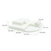 Soft Play 6 Foam Block Set - White Explorer