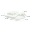 Soft Play 6 Foam Block Set - White Explorer