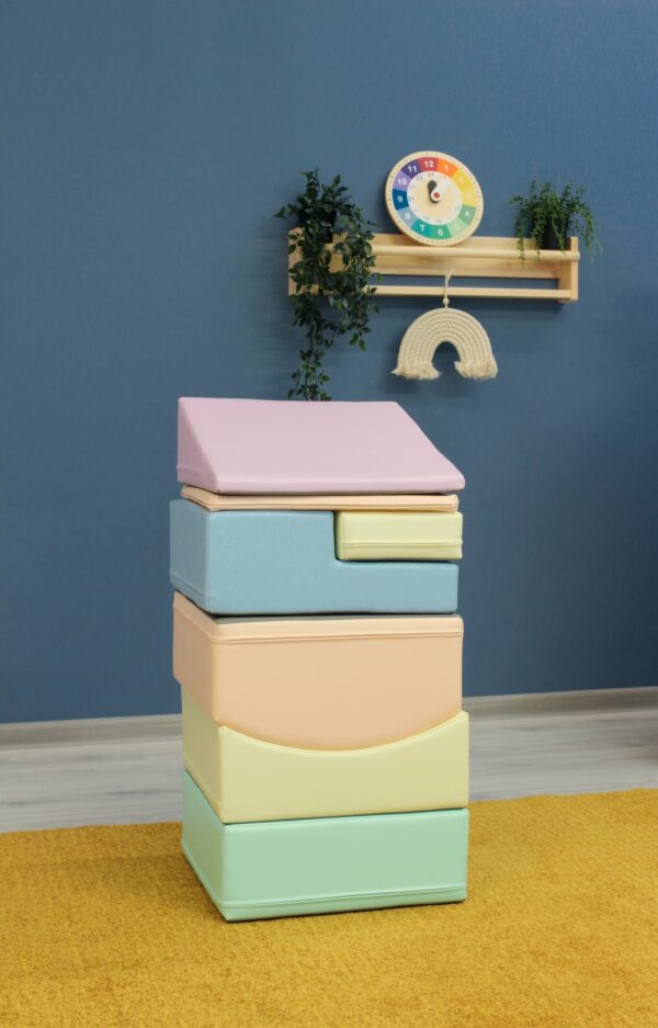 iglu-littlecrawler-pastel-20c0cdb0.jpg Soft Play 7 Foam Block Set - Light Pastel Little Crawler