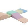Soft Play 7 Foam Block Set - Light Pastel Little Crawler